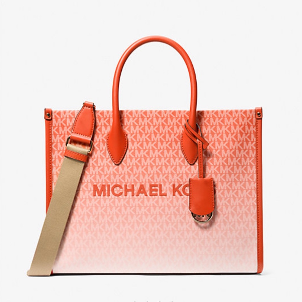 Michael Kors Mirella Medium Ombré Logo Tote Shoulder Bag
Red Clay
NWT
